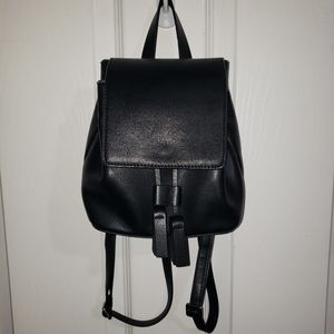 Black mini French connection backpack